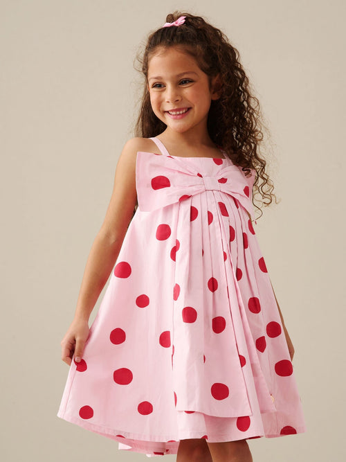 Dsiney Kidz - Angel & Rocket Pink Spot Bow Dress image 1