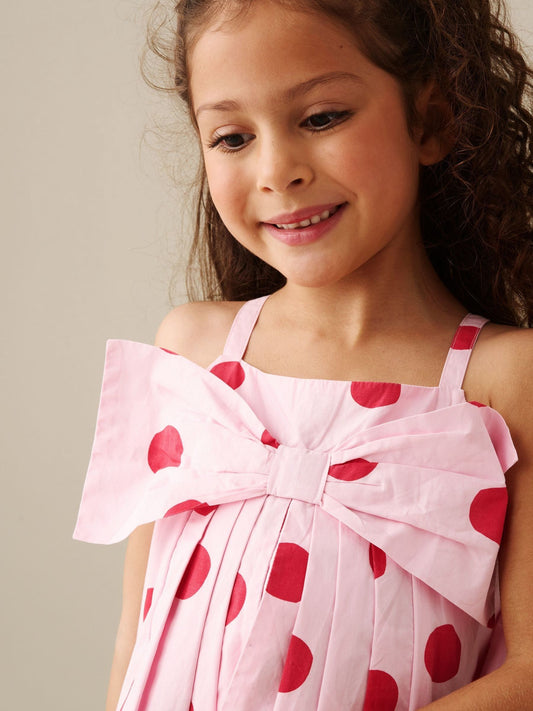 Dsiney Kidz - Angel & Rocket Pink Spot Bow Dress image 2