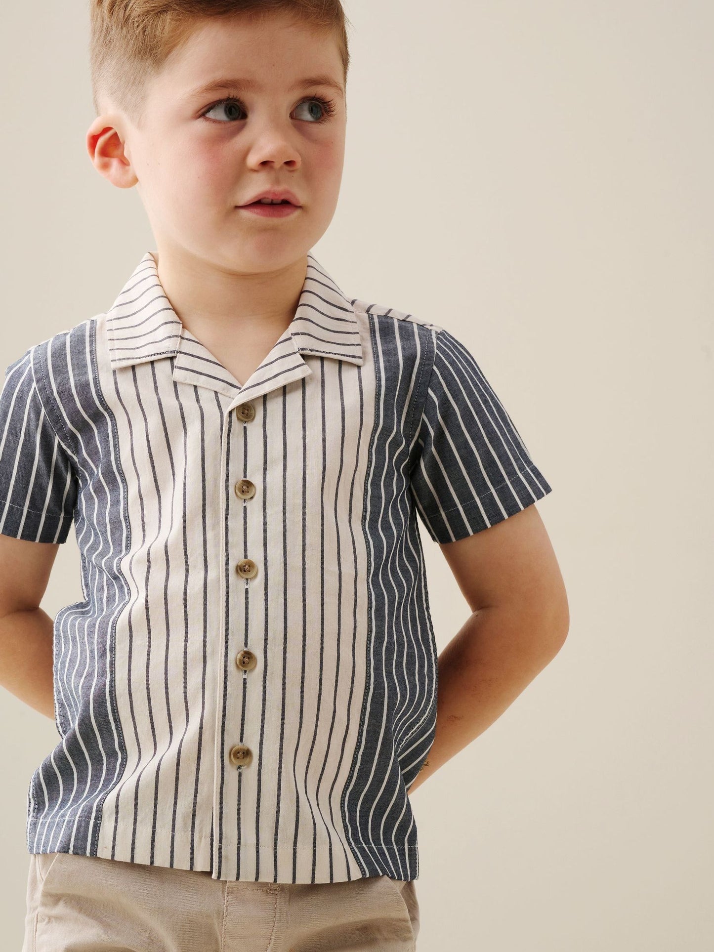 Dsiney Kidz - Angel & Rocket Black Cesar Cut & Sew Short Sleeve Shirt image 1