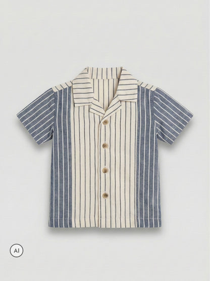 Dsiney Kidz - Angel & Rocket Black Cesar Cut & Sew Short Sleeve Shirt image 5