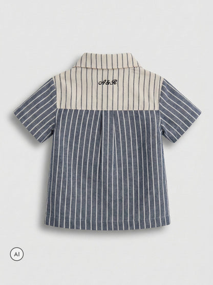 Dsiney Kidz - Angel & Rocket Black Cesar Cut & Sew Short Sleeve Shirt image 6