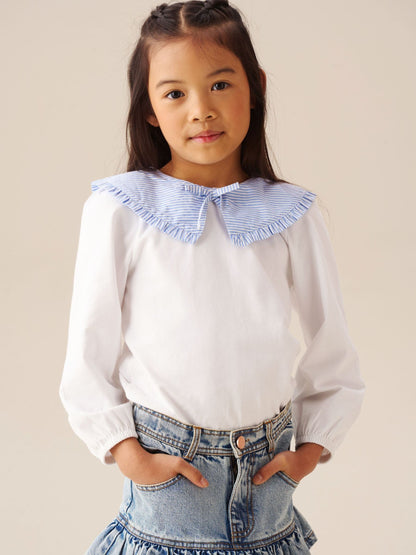 Dsiney Kidz - Angel & Rocket White Betty Stripe Long Sleeve Blouse image 1