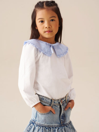 Dsiney Kidz - Angel & Rocket White Betty Stripe Long Sleeve Blouse image 3