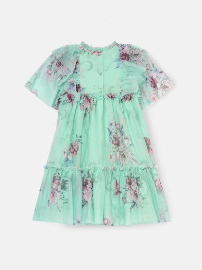 Angel & Rocket Green Rosa Floral Mesh Dress image 5