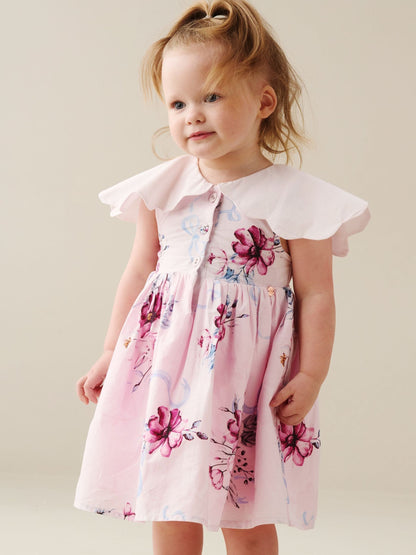 Angel & Rocket Pink Sybil Scalloped Collar Dress image 1