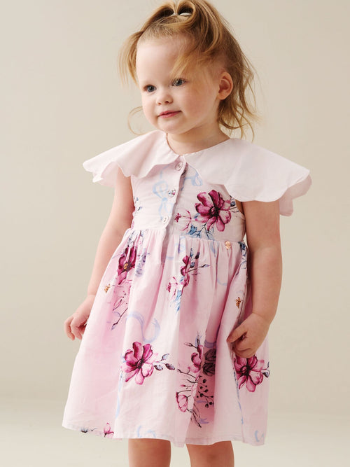 Dsiney Kidz - Angel & Rocket Pink Sybil Scalloped Collar Dress image 1