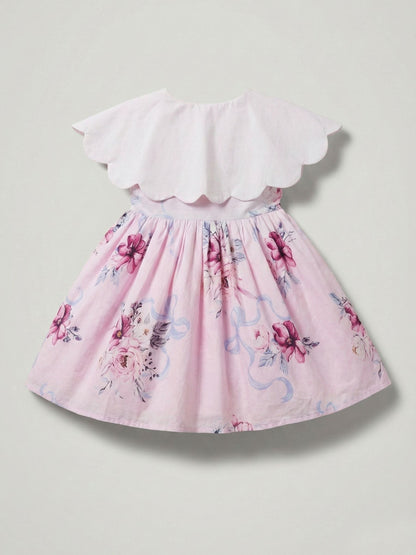 Angel & Rocket Pink Sybil Scalloped Collar Dress image 5