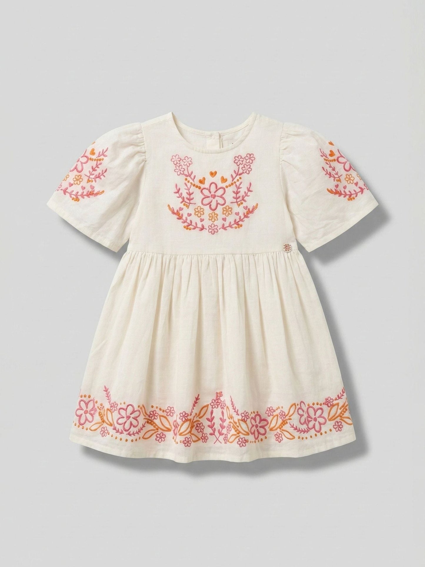 Angel & Rocket White Reyna Embroidered Swing Dress image 5