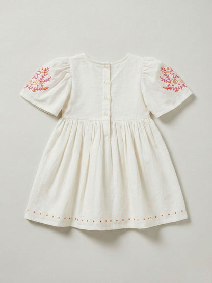 Angel & Rocket White Reyna Embroidered Swing Dress image 6
