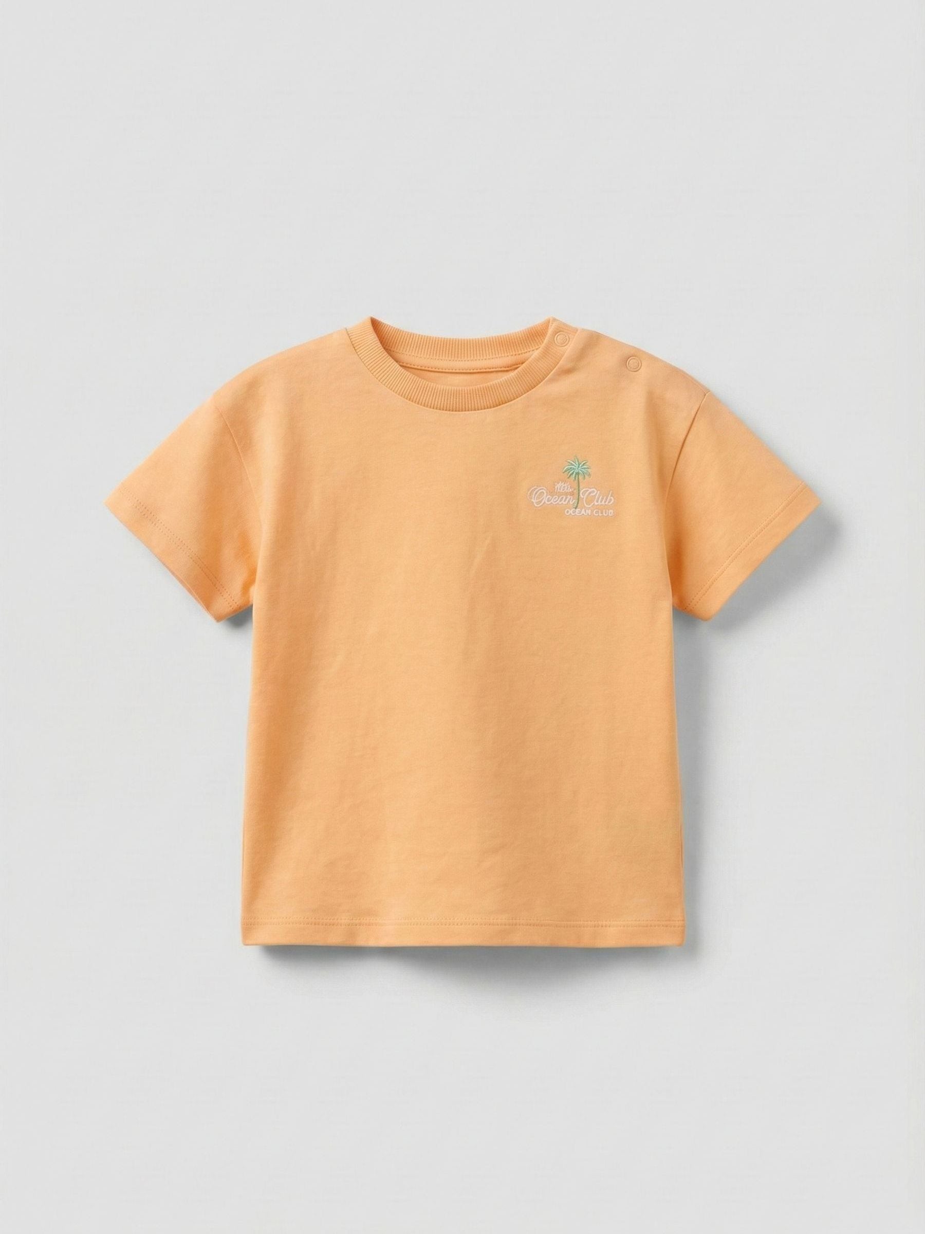 Angel & Rocket Orange Mini Crew Printed Yellow T-Shirt image 5