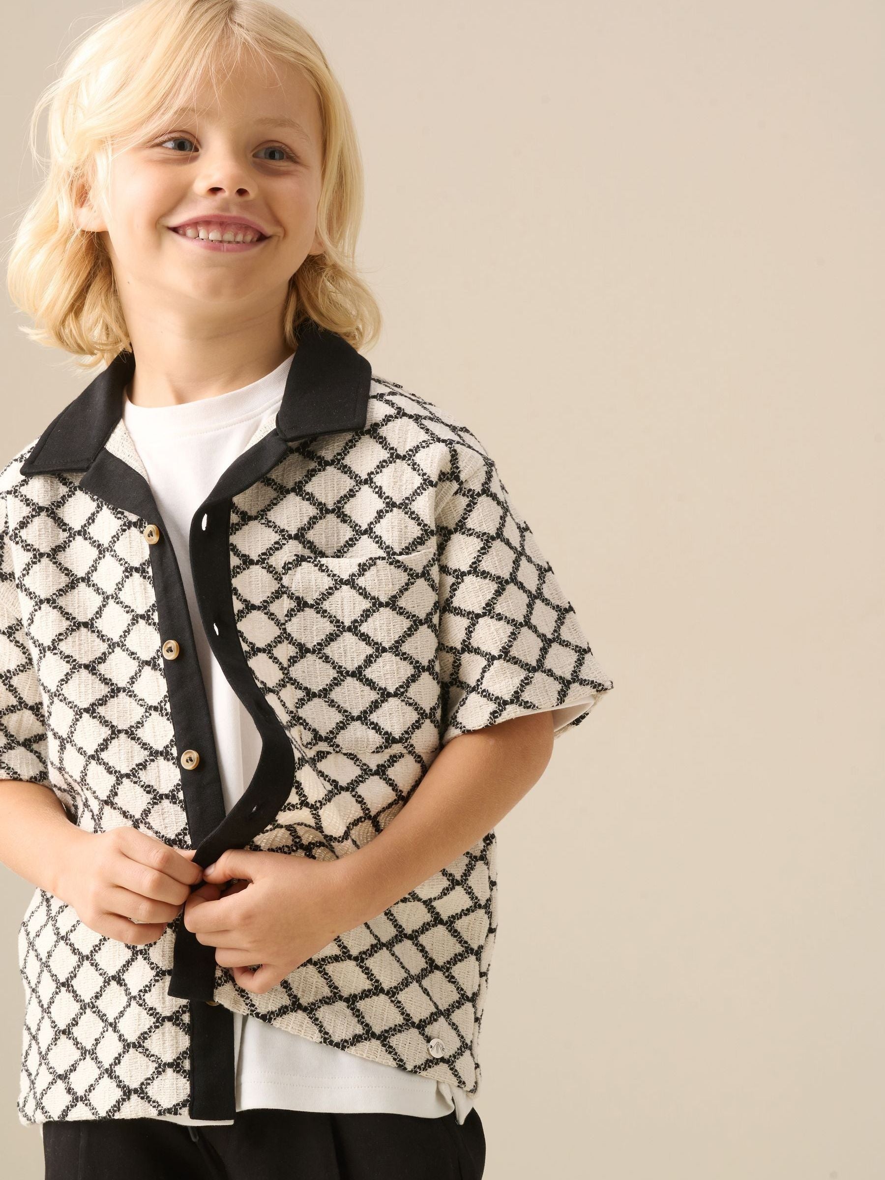 Dsiney Kidz - Angel & Rocket Black Marcus Intarsia Knit Shirt image 1