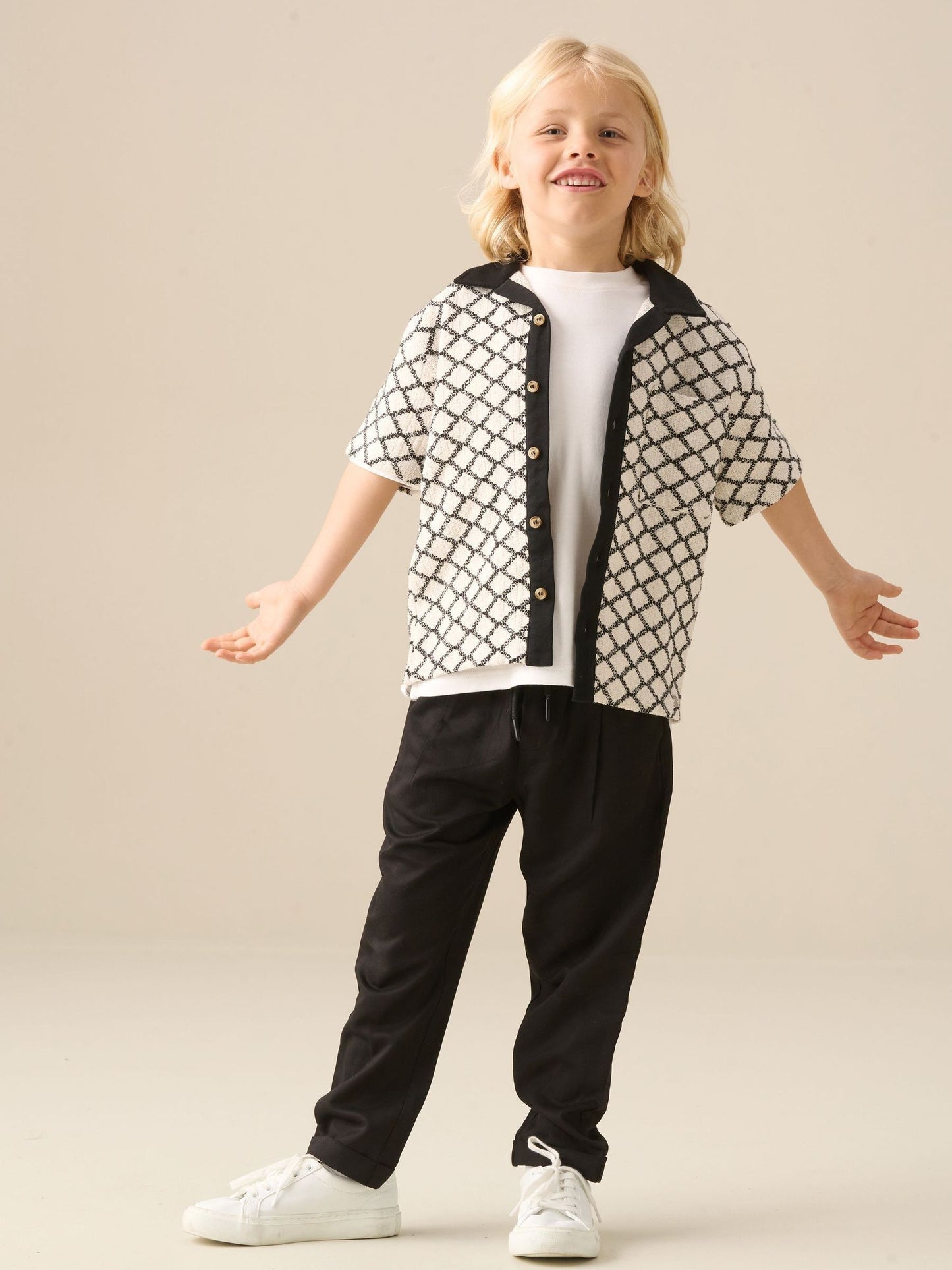 Dsiney Kidz - Angel & Rocket Black Marcus Intarsia Knit Shirt image 2