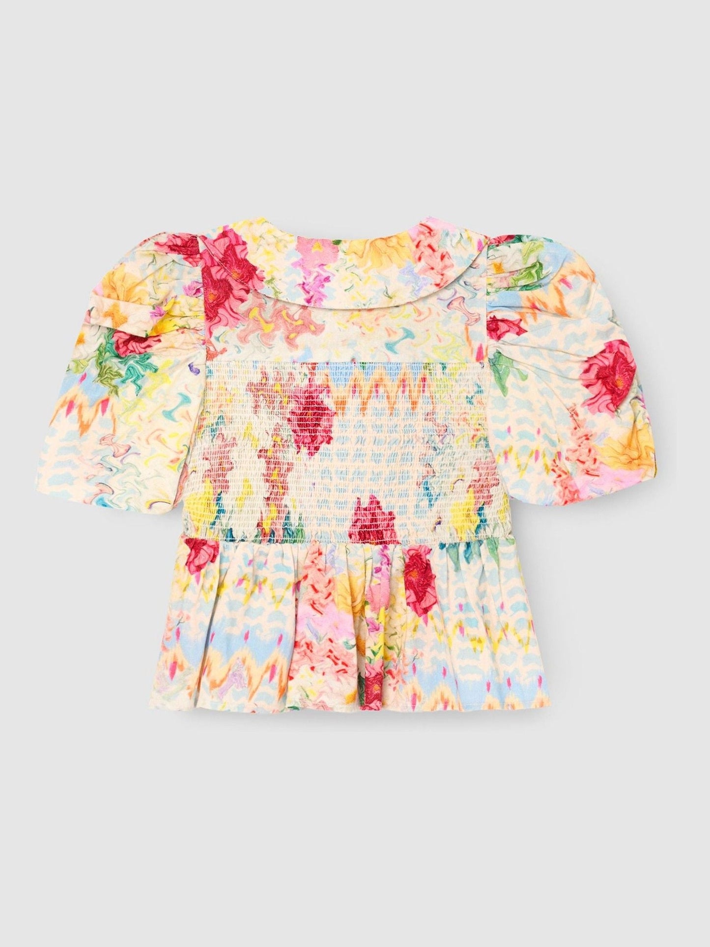 Dsiney Kidz - Angel & Rocket Cream Orla Multi Peter Pan Collar Shirred Blouse image 7
