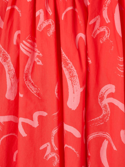 Angel & Rocket Red Evie Print Frill Swing Dress image 7