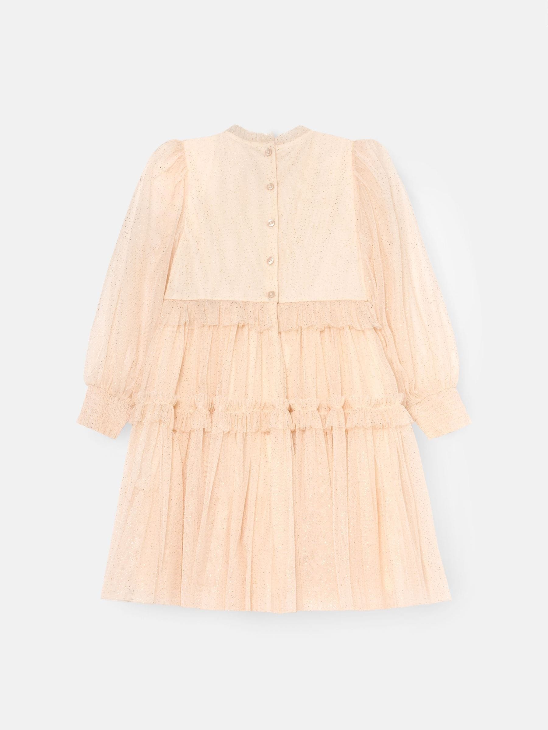Angel & Rocket White Willow Ivory Balloon Sleeve Boho Dress image 7