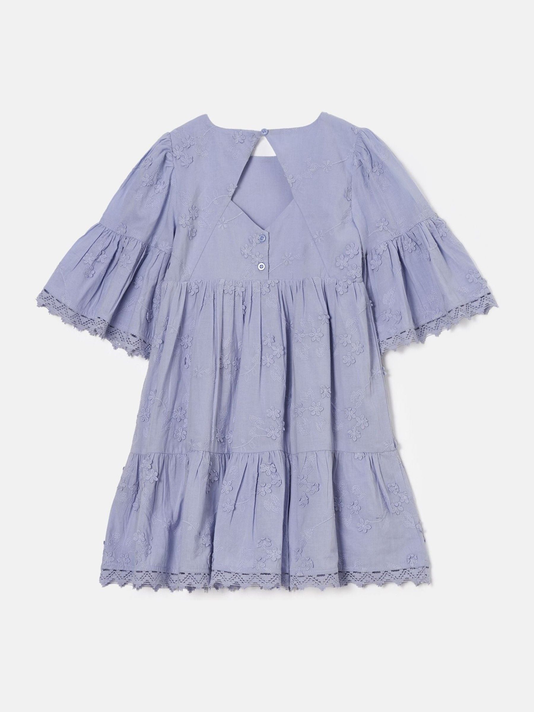 Angel & Rocket Blue Natalia Blue 3D Flower Dress image 7