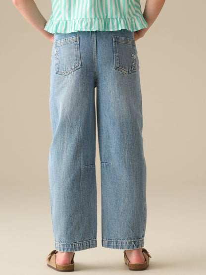 Dsiney Kidz - Angel & Rocket Blue Mollie Barrel Leg Denim Jeans image 3