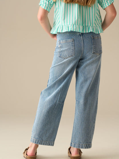 Dsiney Kidz - Angel & Rocket Blue Mollie Barrel Leg Denim Jeans image 4
