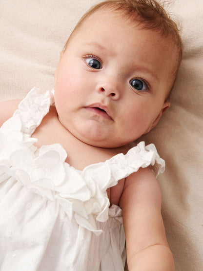 Angel & Rocket White Nyla 3D Daisy Swing  & Bloomer Dress image 3