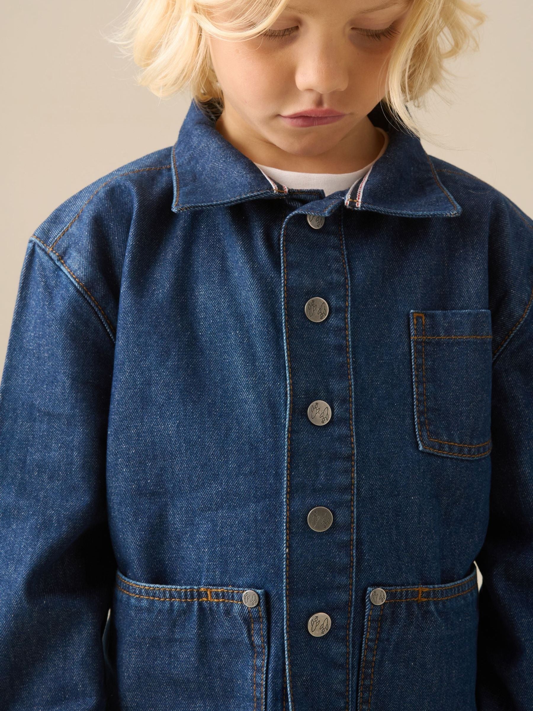 Dsiney Kidz - Angel & Rocket Blue Otis Indigo Denim Jacket image 3