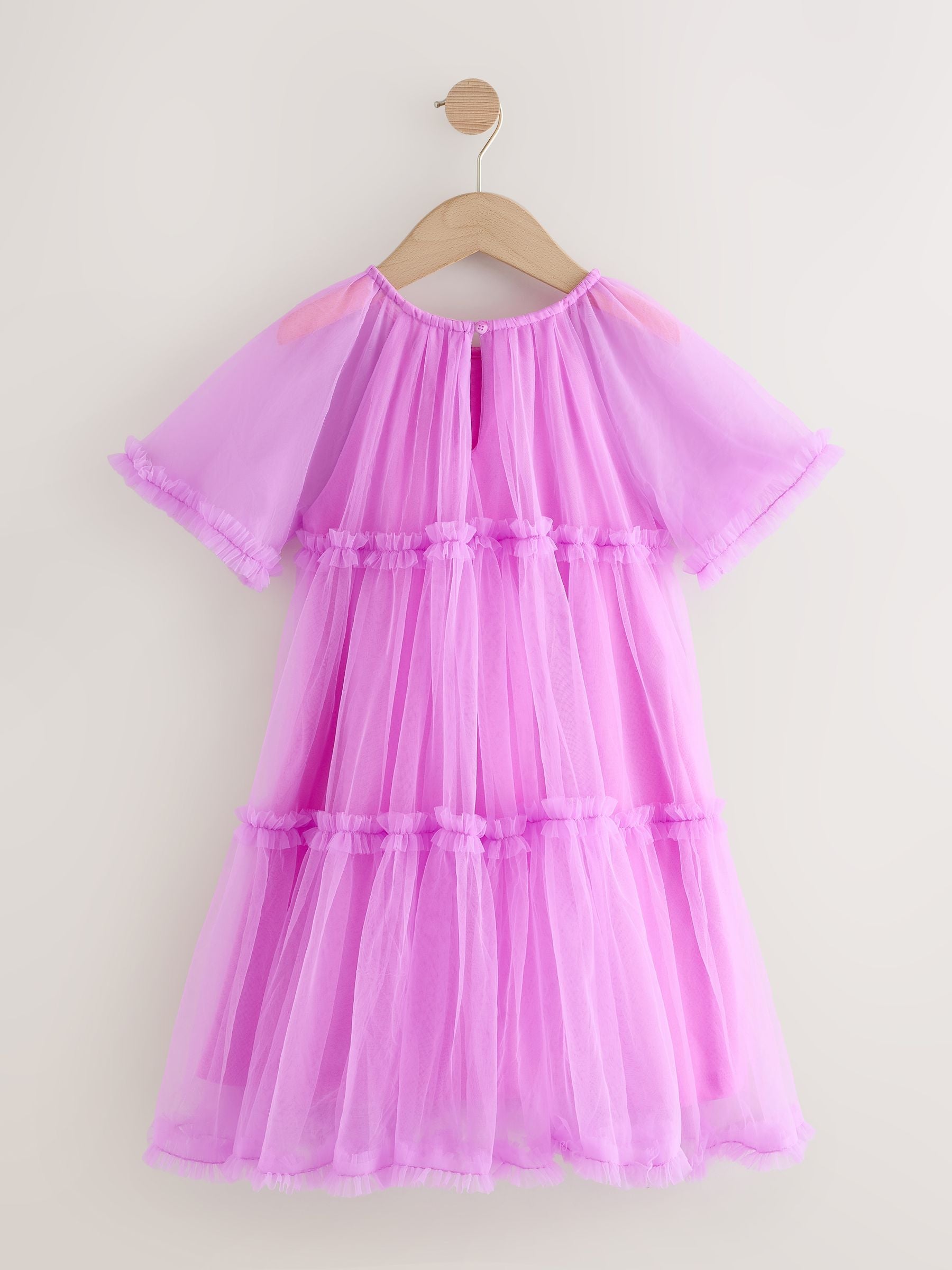 Purple Ruffle Tiered Party Dress (3-16yrs) image 6