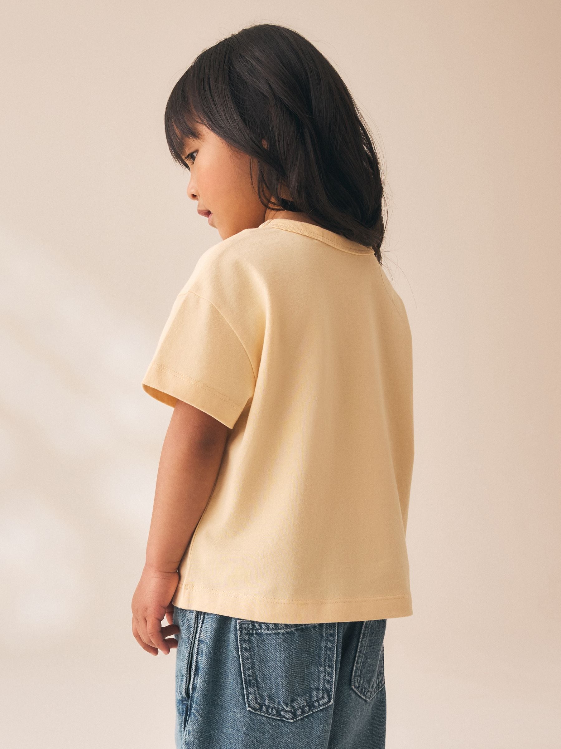 Dsiney Kidz - Ecru White Padded Cat Short Sleeve T-Shirt (3mths-7yrs) image 3