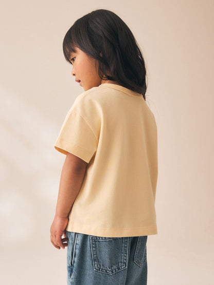 Dsiney Kidz - Ecru White Padded Cat Short Sleeve T-Shirt (3mths-7yrs) image 3