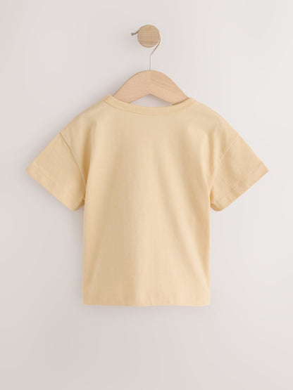 Dsiney Kidz - Ecru White Padded Cat Short Sleeve T-Shirt (3mths-7yrs) image 6