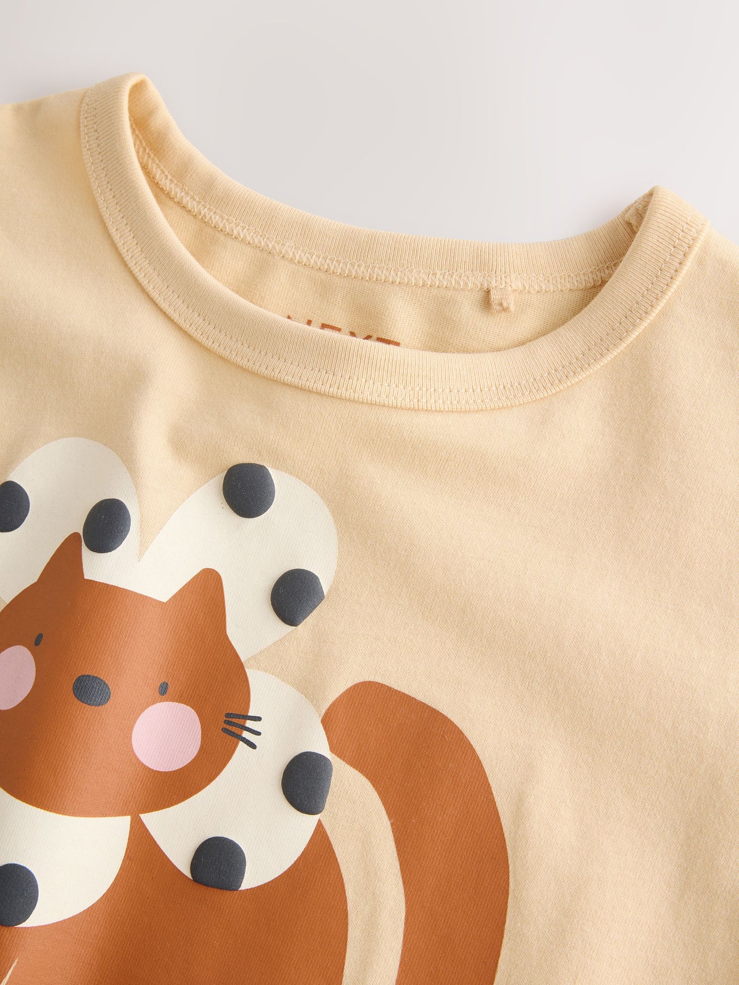Dsiney Kidz - Ecru White Padded Cat Short Sleeve T-Shirt (3mths-7yrs) image 7