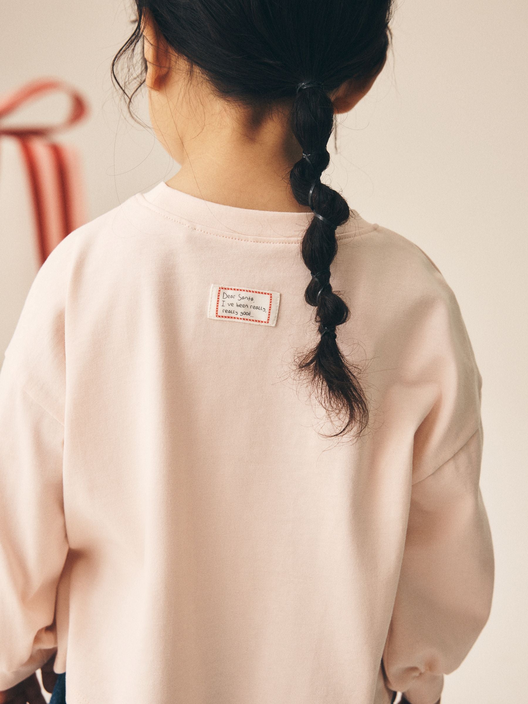 Dsiney Kidz - Light Pink Chistmas Applique Long Sleeve Top (3mths-7yrs) image 4