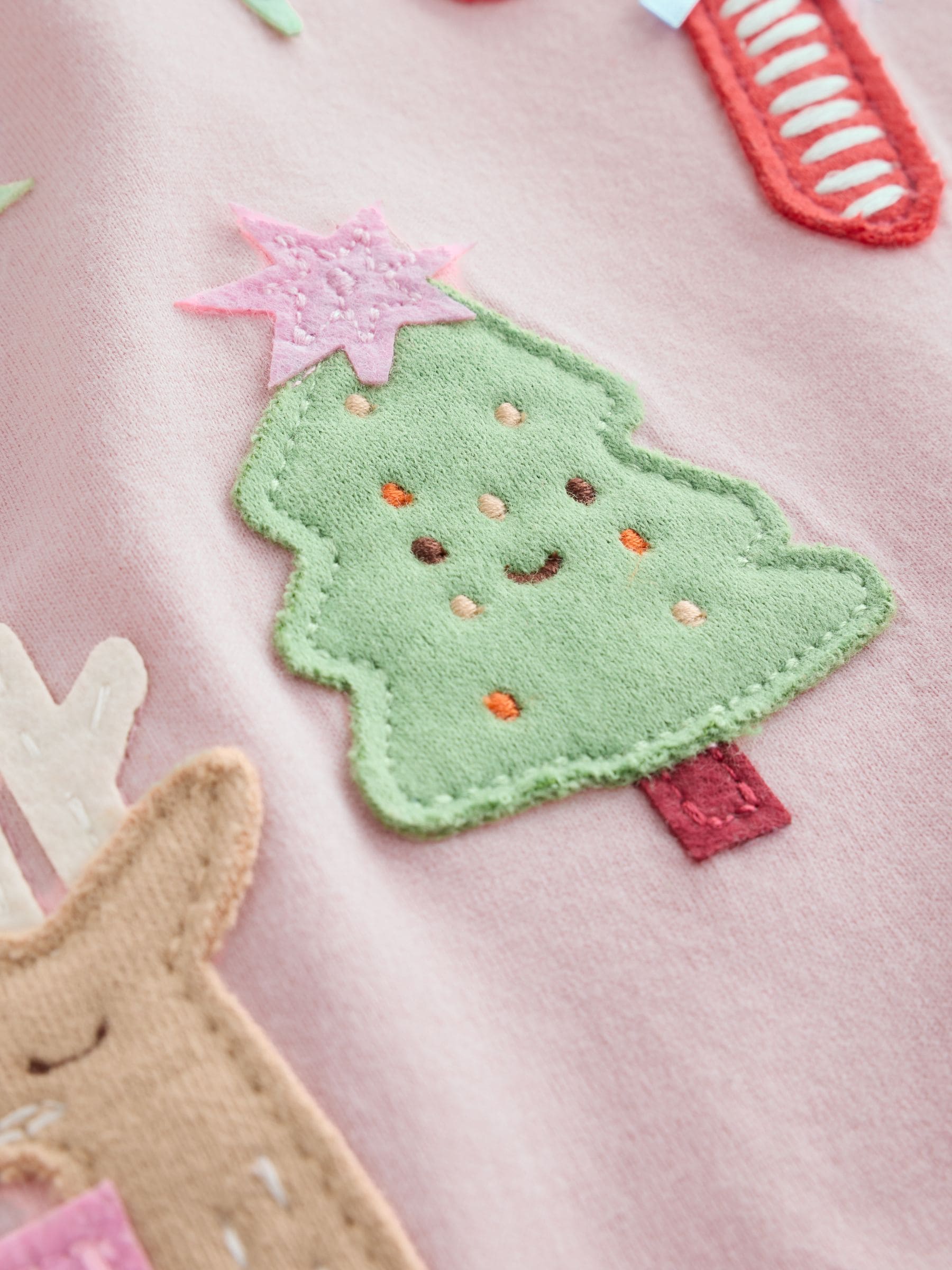 Dsiney Kidz - Light Pink Chistmas Applique Long Sleeve Top (3mths-7yrs) image 8