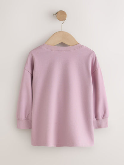 Light Pink Unicorn Long Sleeve T-Shirt (3mths-7yrs) - image 6