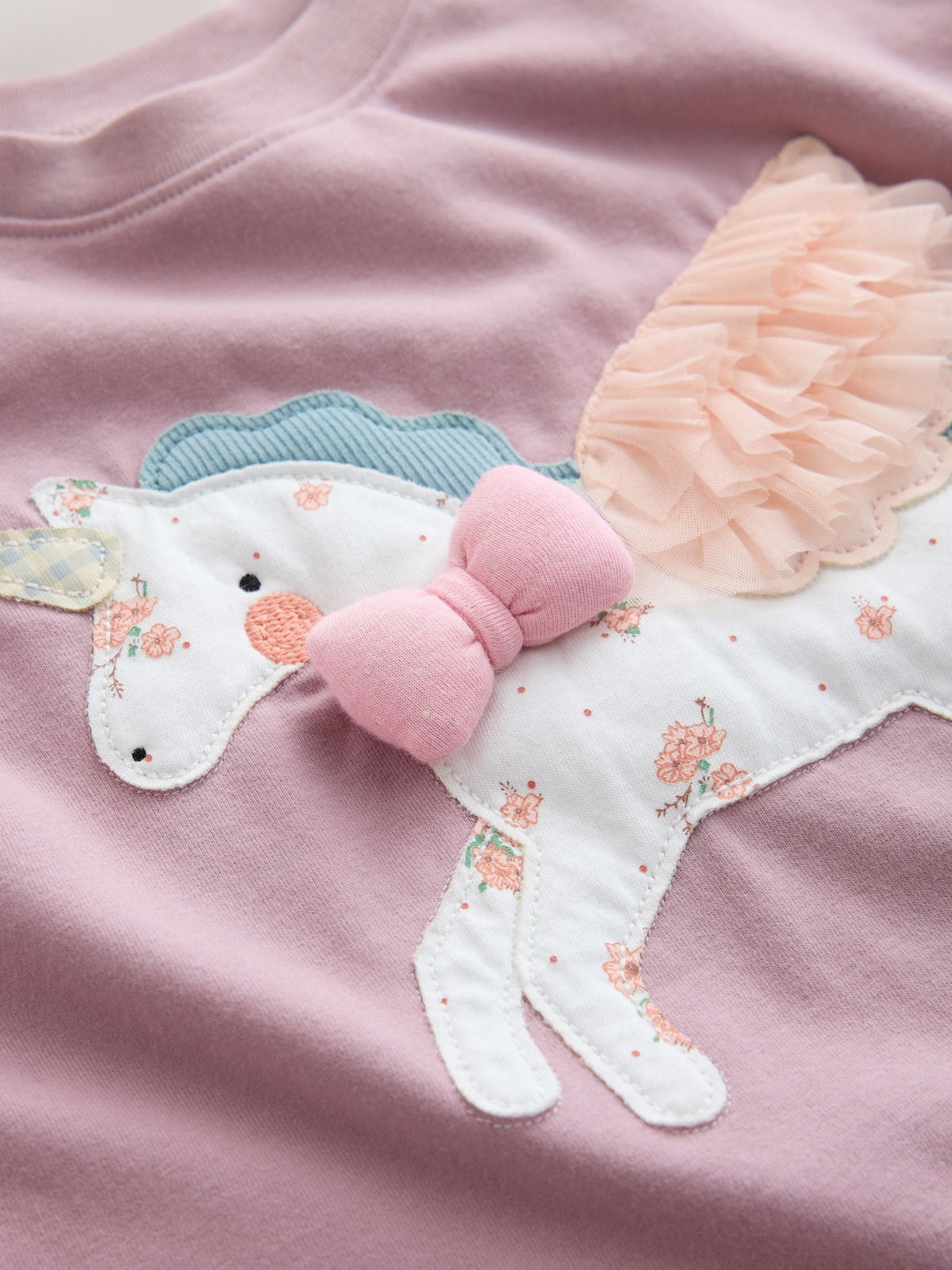 Light Pink Unicorn Long Sleeve T-Shirt (3mths-7yrs) - image 7