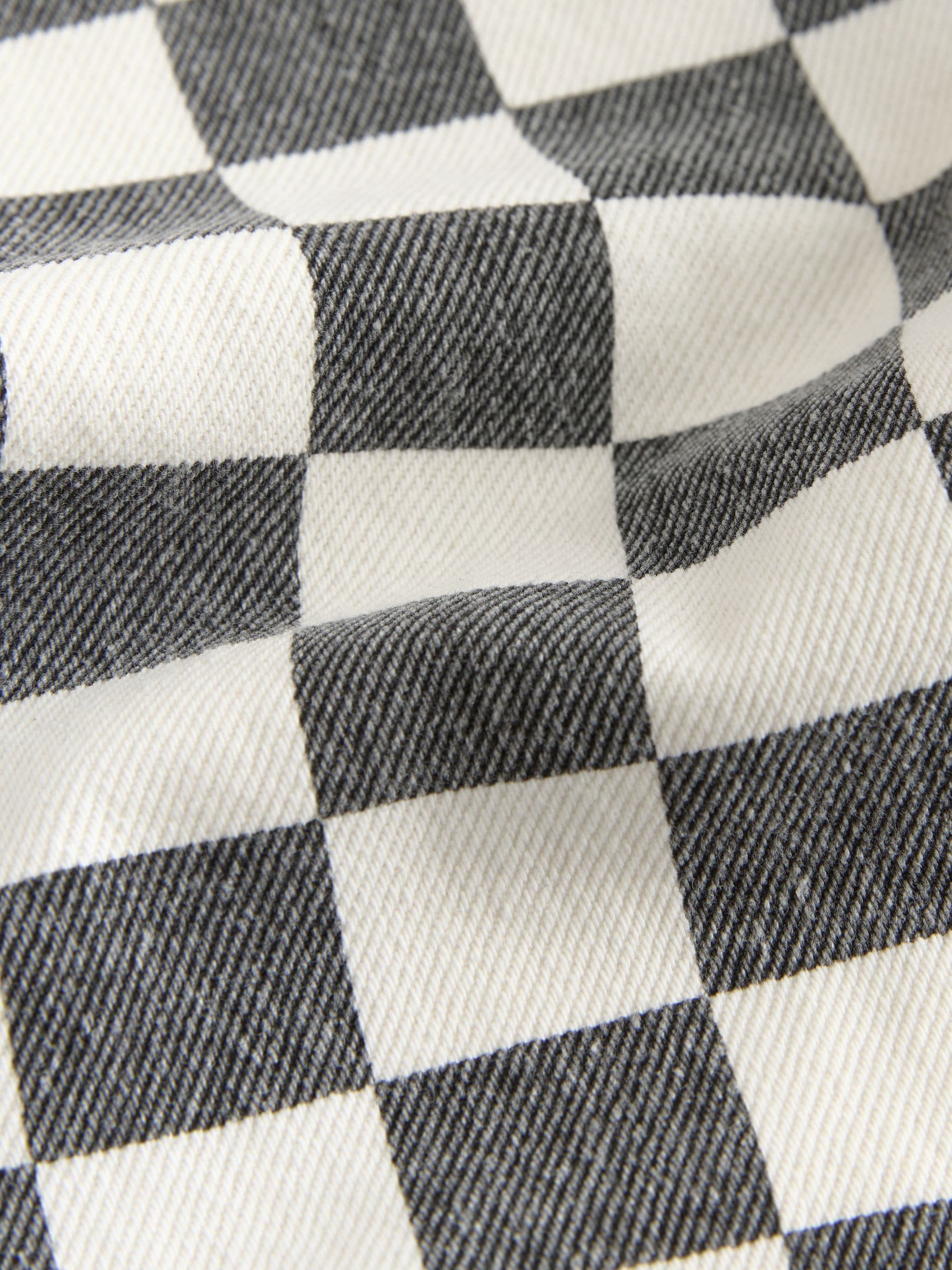Black/White Checkerboard Dungarees (3mths-7yrs) image 3