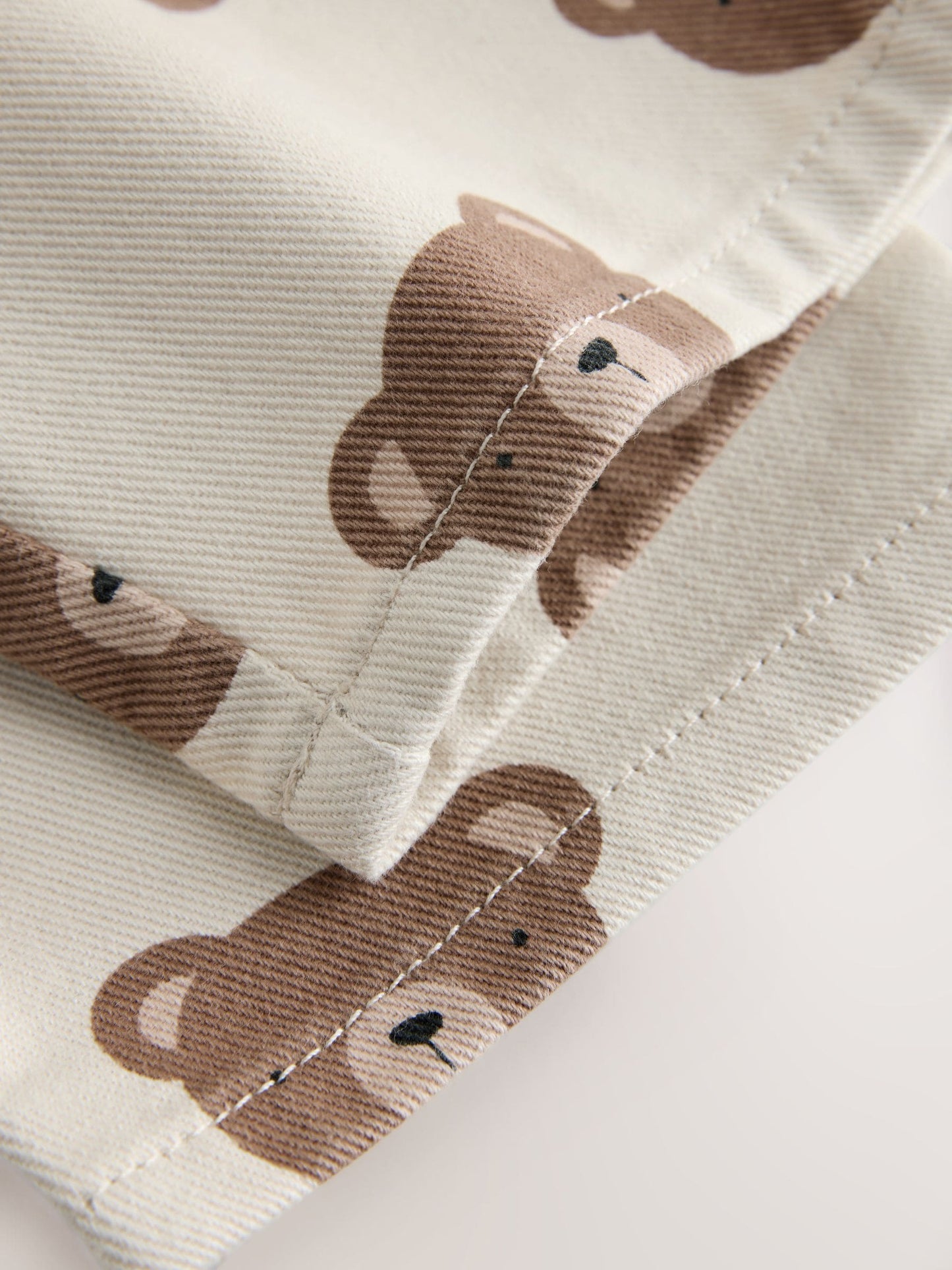 Dsiney Kidz - Ecru Cream Bear Pull On Wide Trousers (3mths-7yrs) image 7