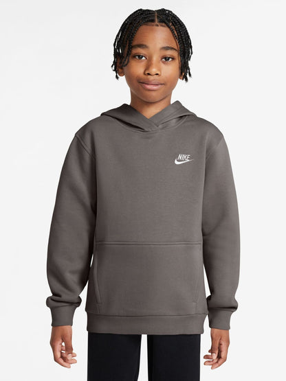 Dsiney Kidz - Nike Stone Grey Club Fleece Pullover Hoodie image 1