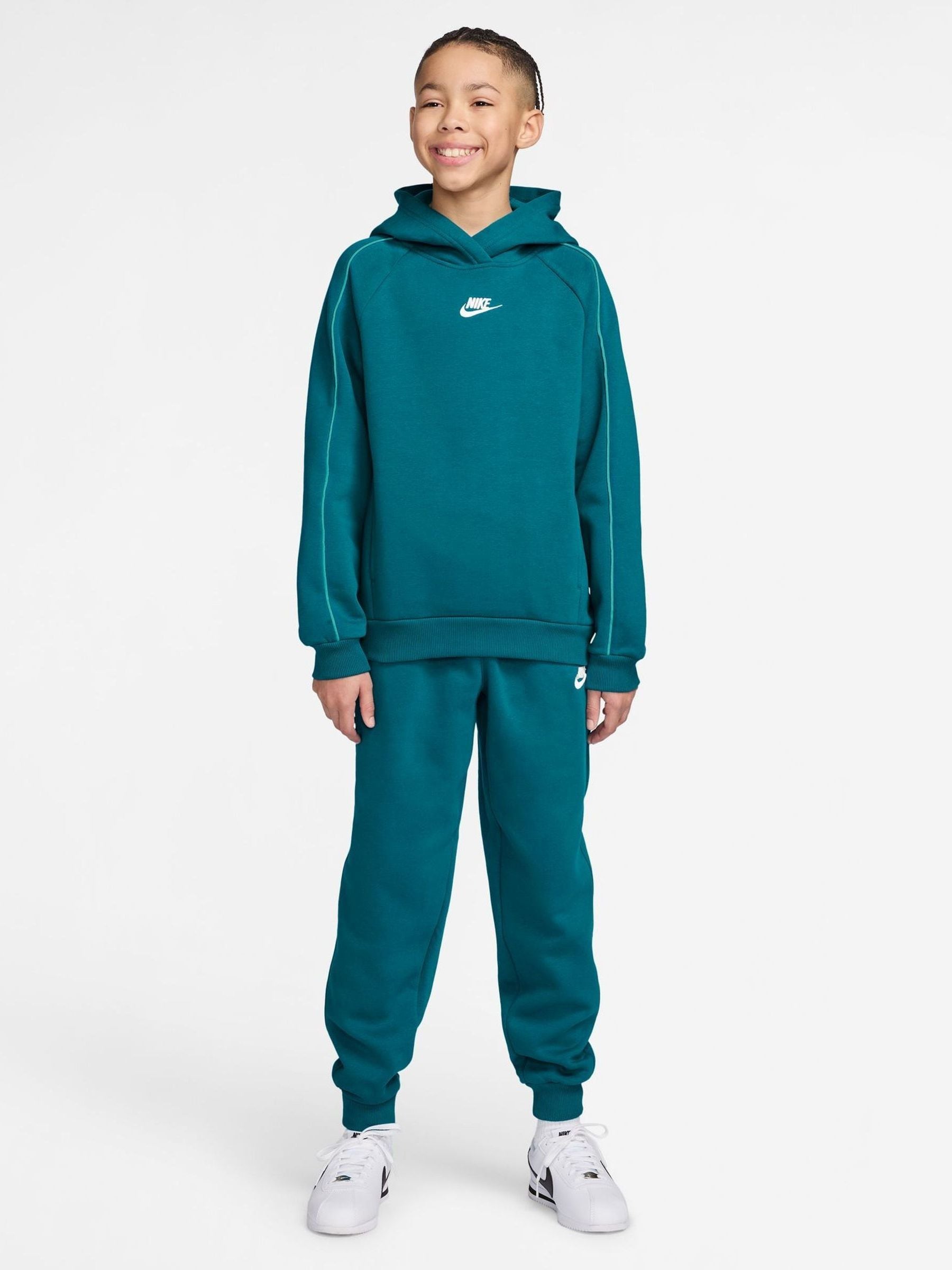 Dsiney Kidz - Nike Bright Spruce Green Club Hoodie & Jogger Set image 1