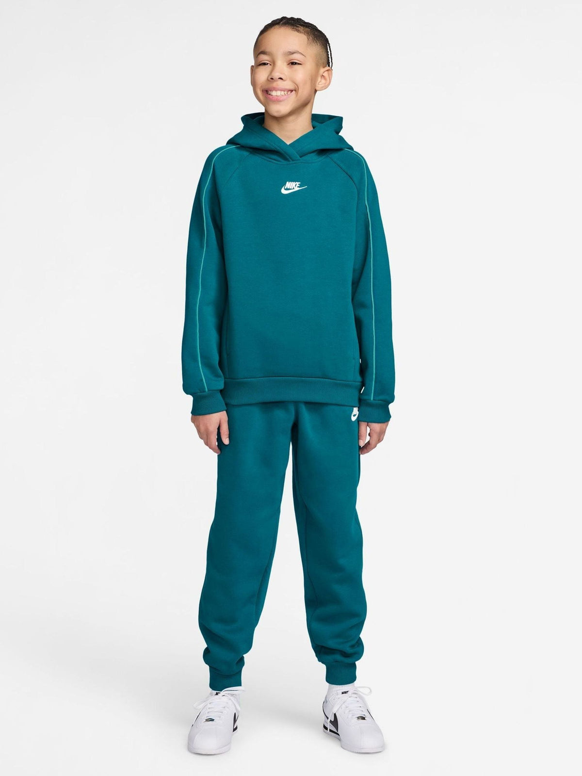 Dsiney Kidz - Nike Bright Spruce Green Club Hoodie & Jogger Set image 1