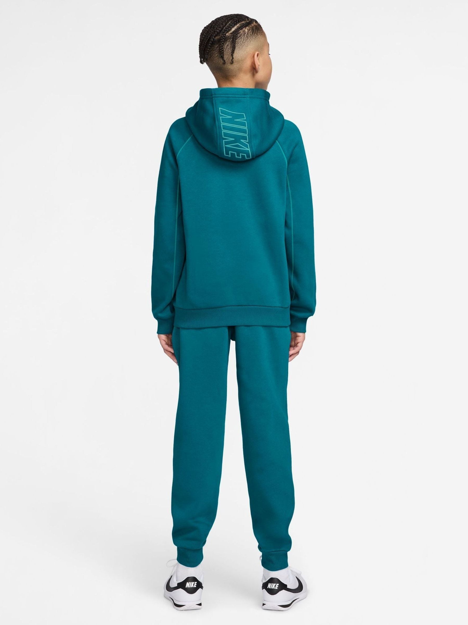 Dsiney Kidz - Nike Bright Spruce Green Club Hoodie & Jogger Set image 2