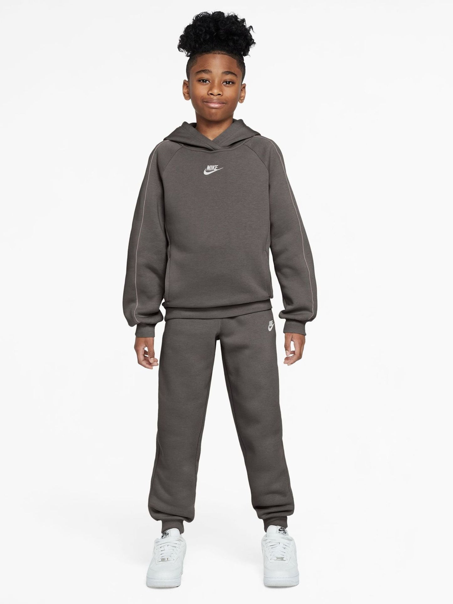 Dsiney Kidz - Nike Stone Grey Club Hoodie & Jogger Set image 1