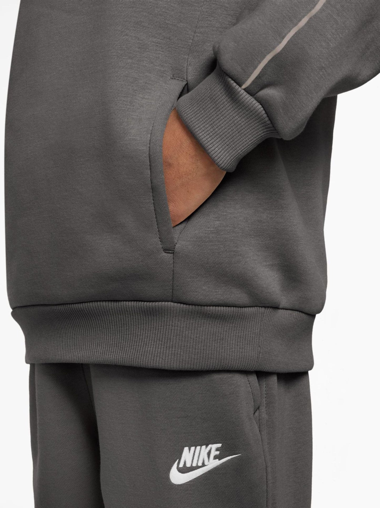 Dsiney Kidz - Nike Stone Grey Club Hoodie & Jogger Set image 3
