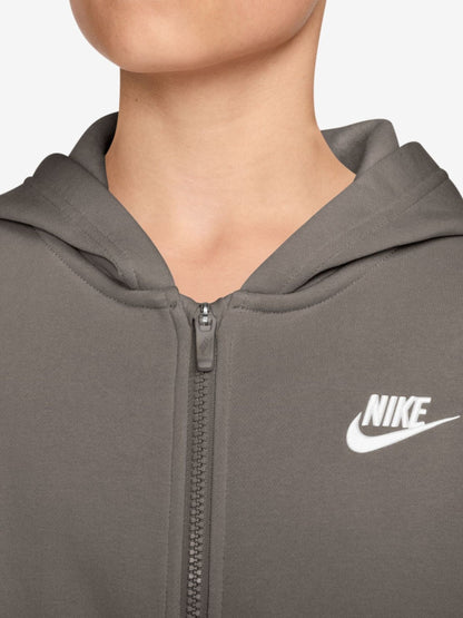 Dsiney Kidz - Nike Stone Grey Club Fleece Zip Through Hoodie image 3