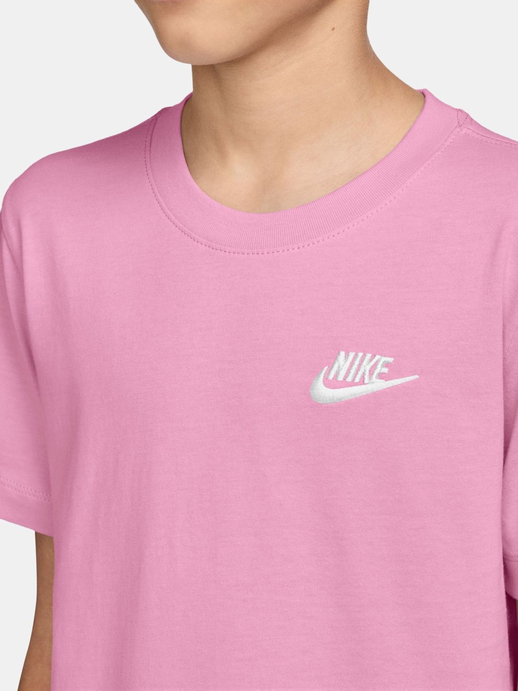 Dsiney Kidz - Nike Pink Rise Short Sleeve Club T-Shirt image 3