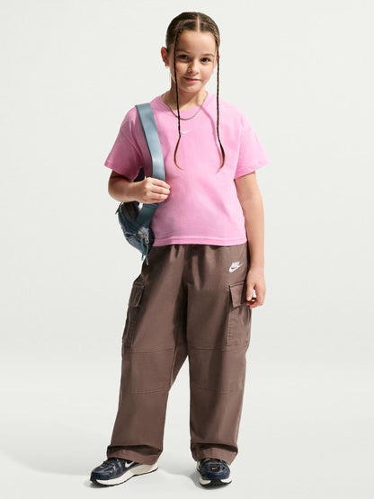Dsiney Kidz - Nike Pink Rise Sportswear Boxy T-Shirt image 3