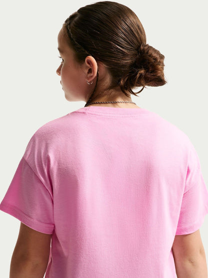 Dsiney Kidz - Nike Pink Rise Sportswear Boxy T-Shirt image 5