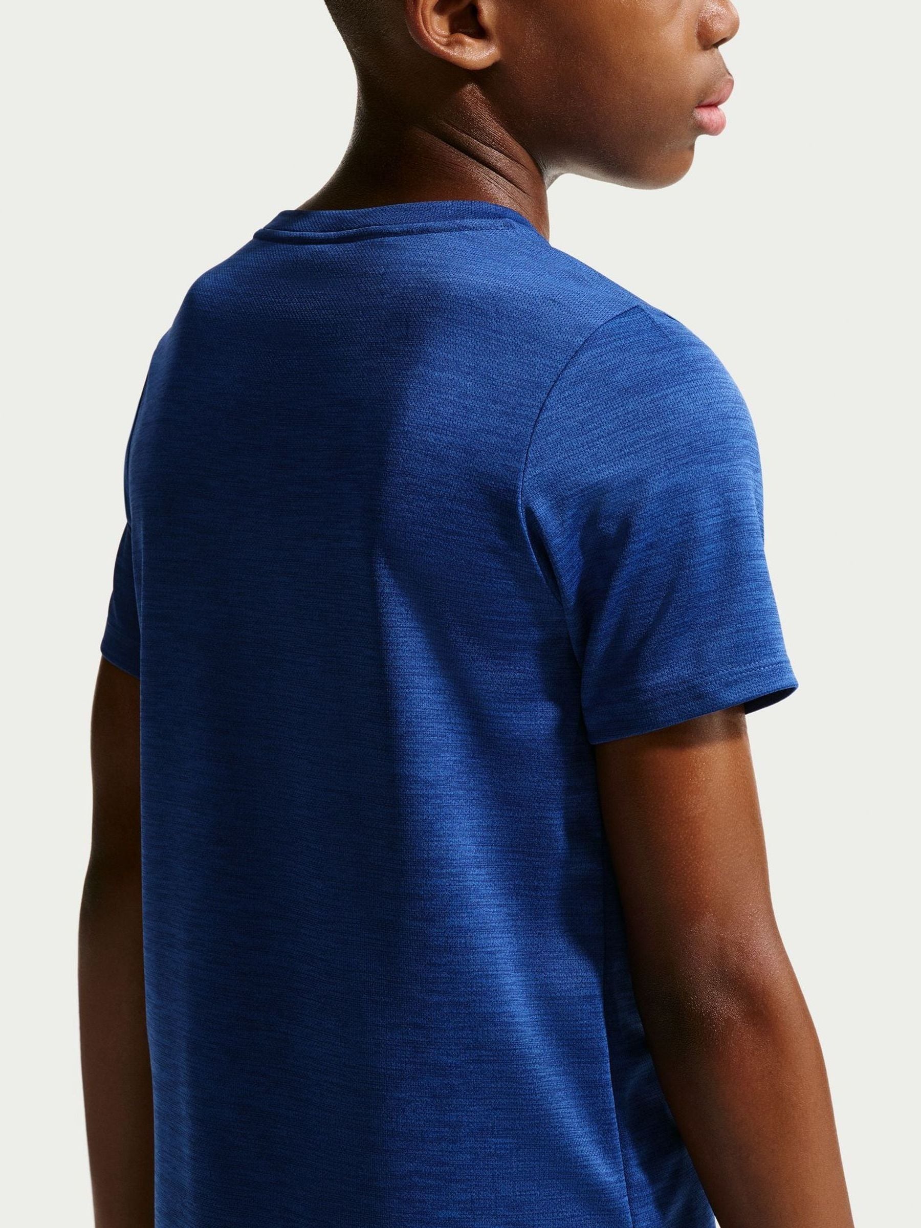 Dsiney Kidz - Nike Royal Blue Miler Dri-FIT Short Sleeve T-Shirt image 4