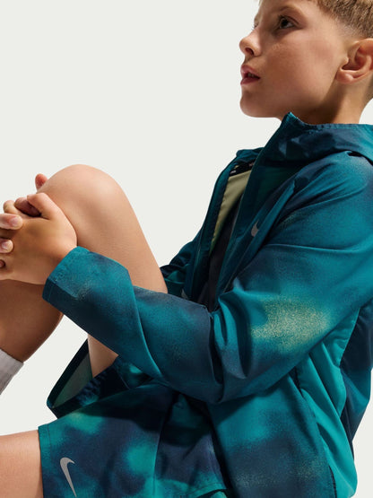 Dsiney Kidz - Nike Bright Spruce Green Dri-FIT Miler Printed Shorts image 4