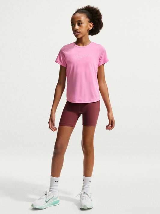 Dsiney Kidz - Nike Pink Rise Dri-FIT One Short Sleeve T-Shirt image 2