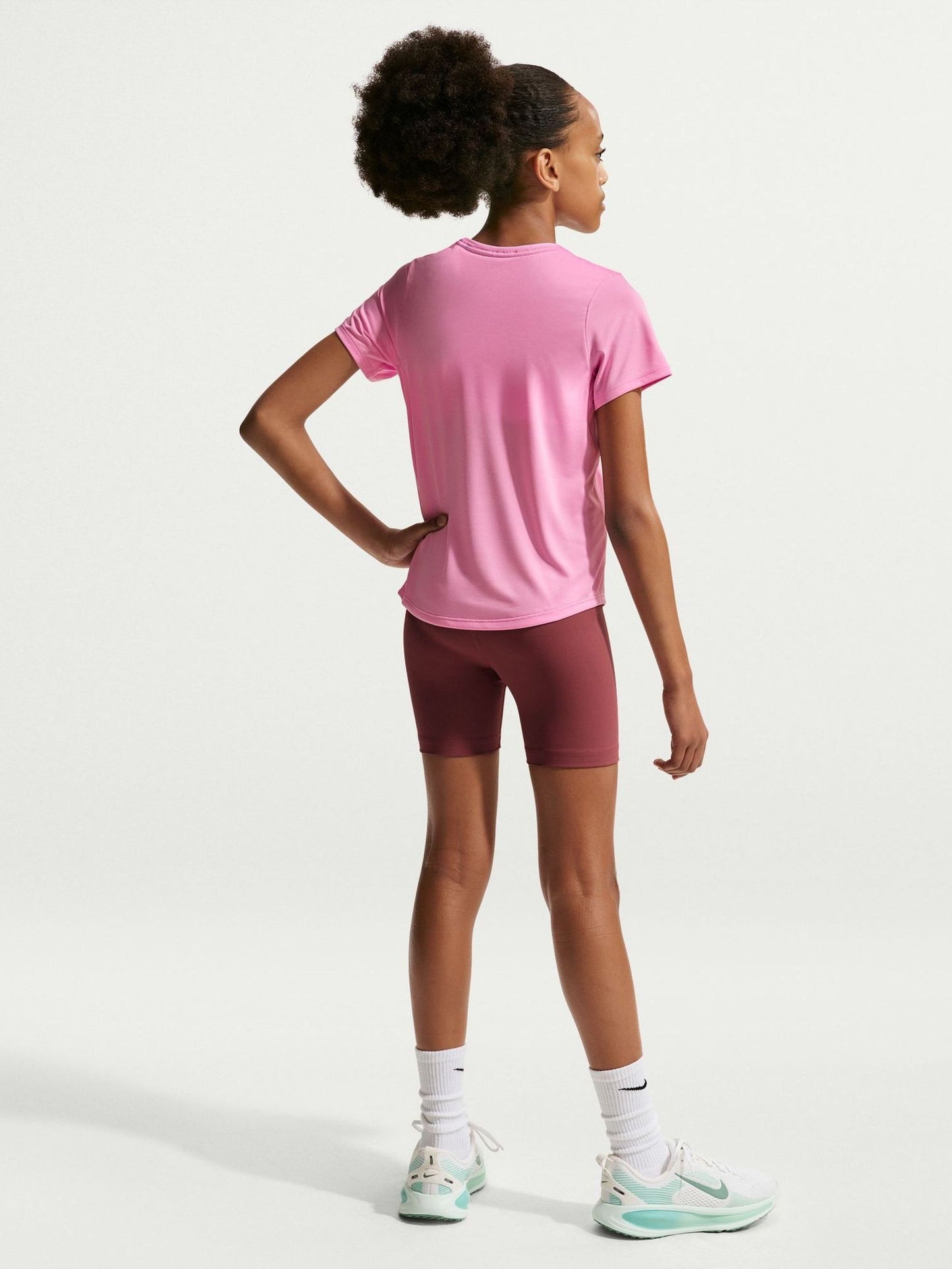 Dsiney Kidz - Nike Pink Rise Dri-FIT One Short Sleeve T-Shirt image 3