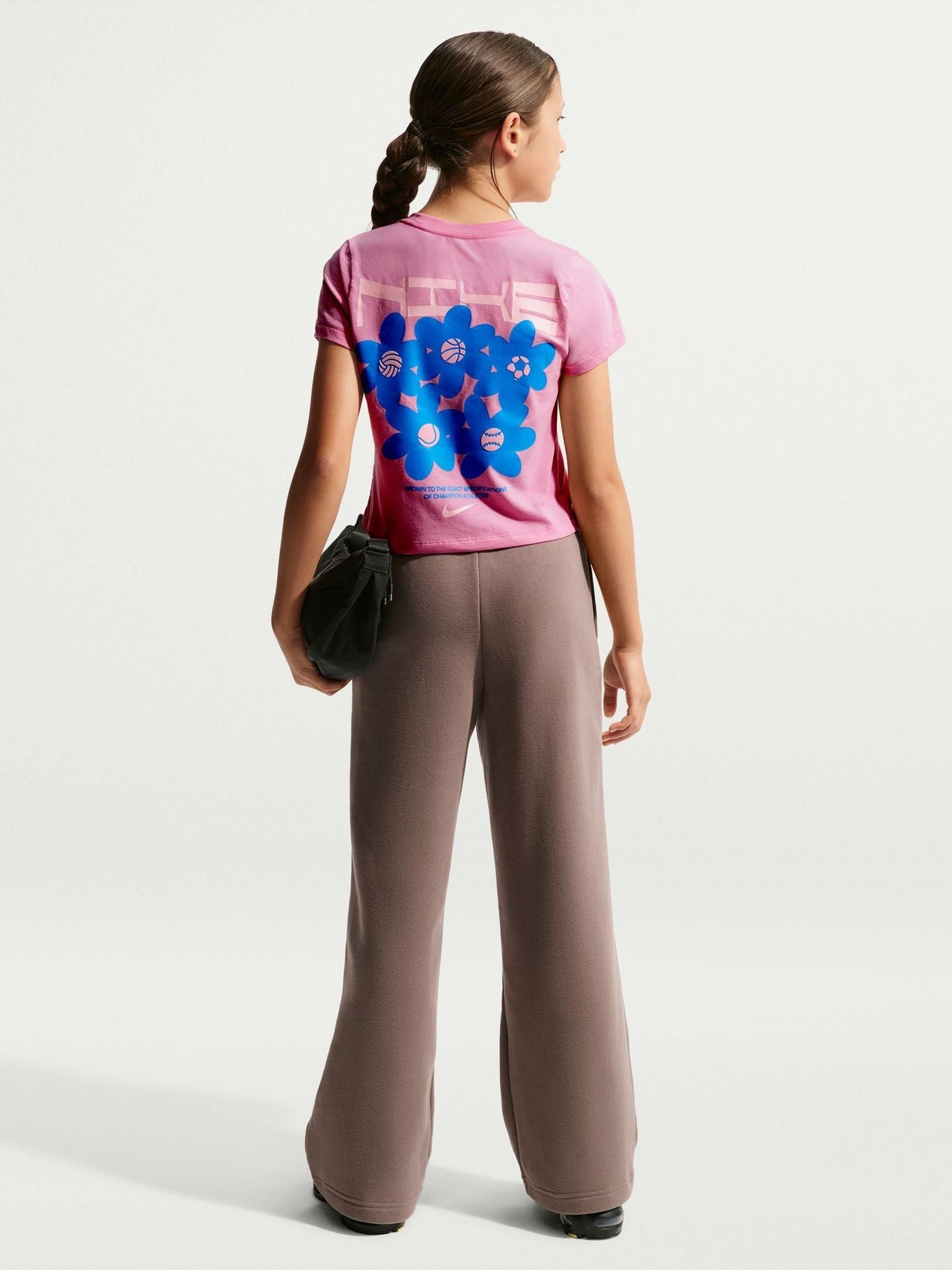 Dsiney Kidz - Nike Playful Pink Slim Cropped T-Shirt image 2